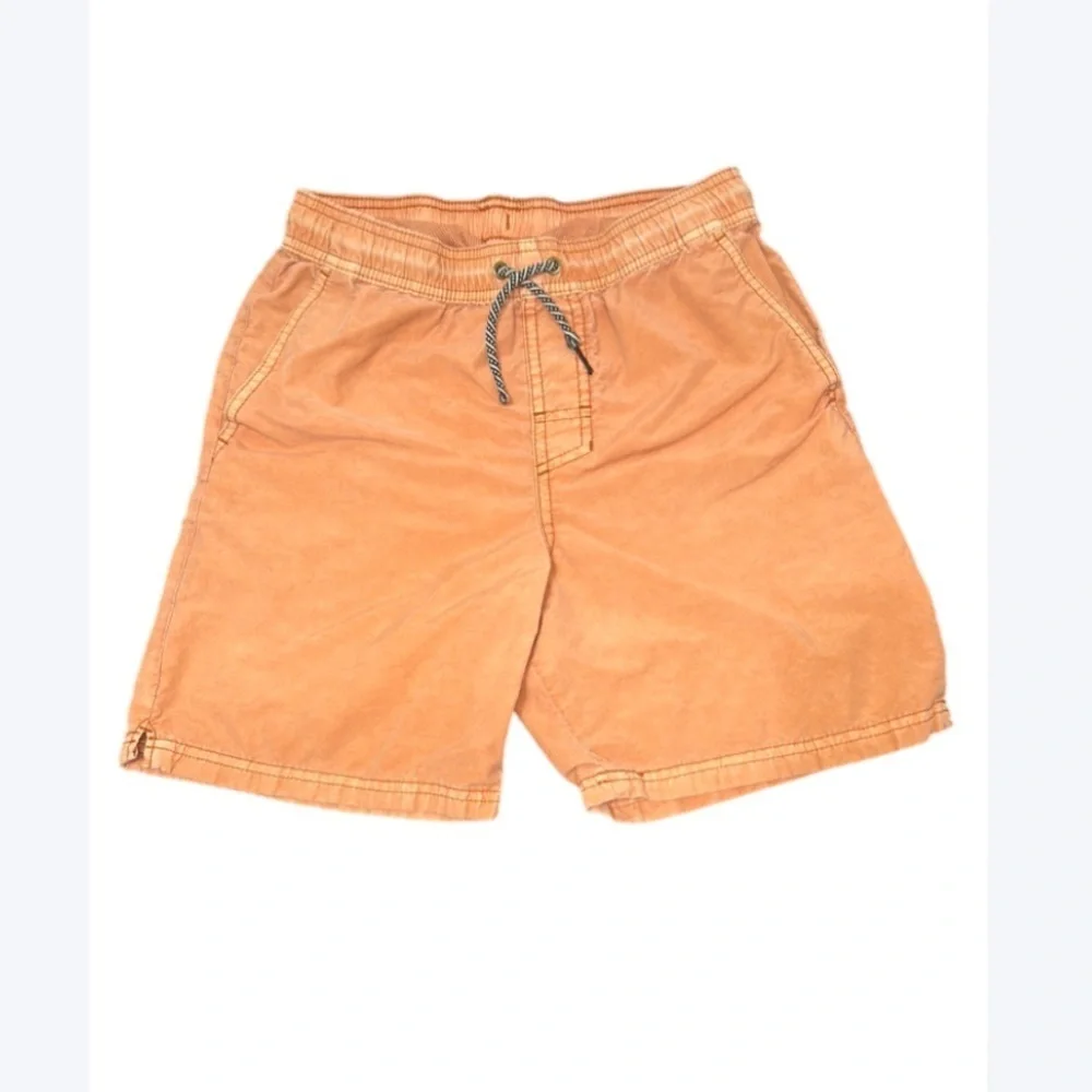 Orange Drawstring swim Shorts bathing suit boys 12/14